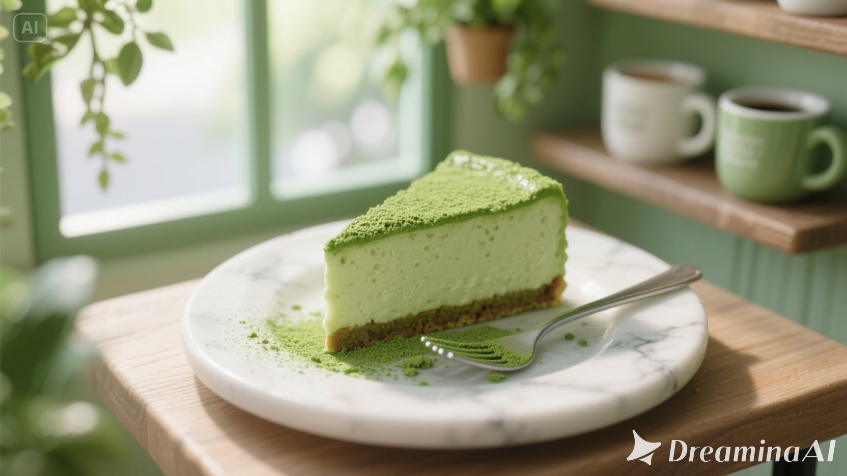 Matcha Cheesecake Bite